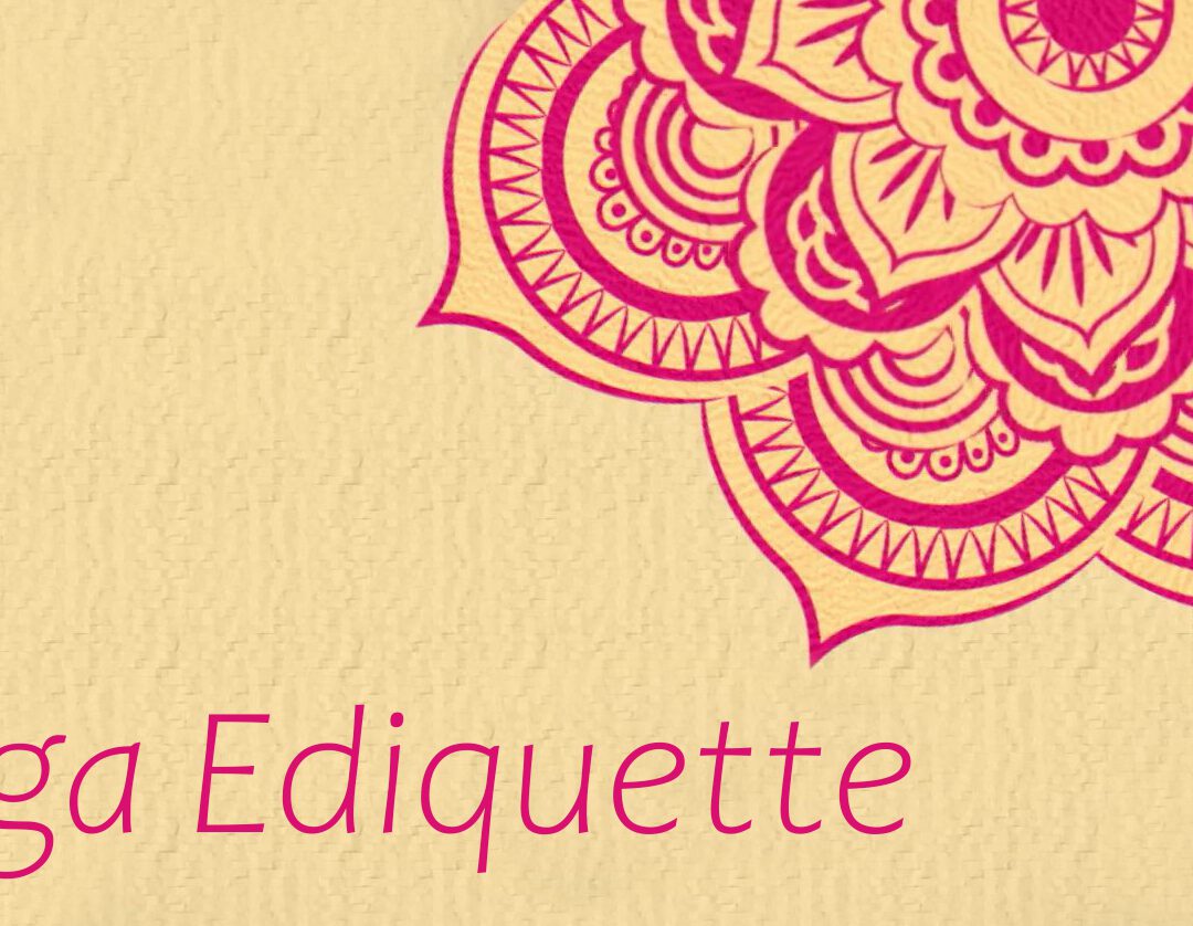 Mandala auf Papier - Yoga Ediquette NEU mit neuem Logo