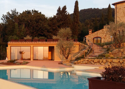 Landhaus Toskana-Retreat / Yogaraum LIGHT OF TUSCANY & Rosmarin-Panorama-Swimmingpool